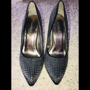 NEVER WORN Rhinestone embellished heels